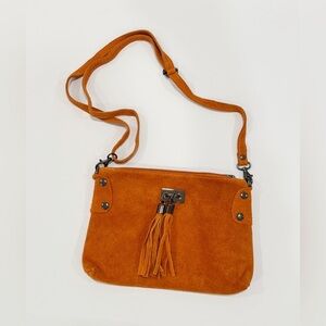 Borse in Pelle Genuine Suede Leather Crossbody Bag – Made in Italy